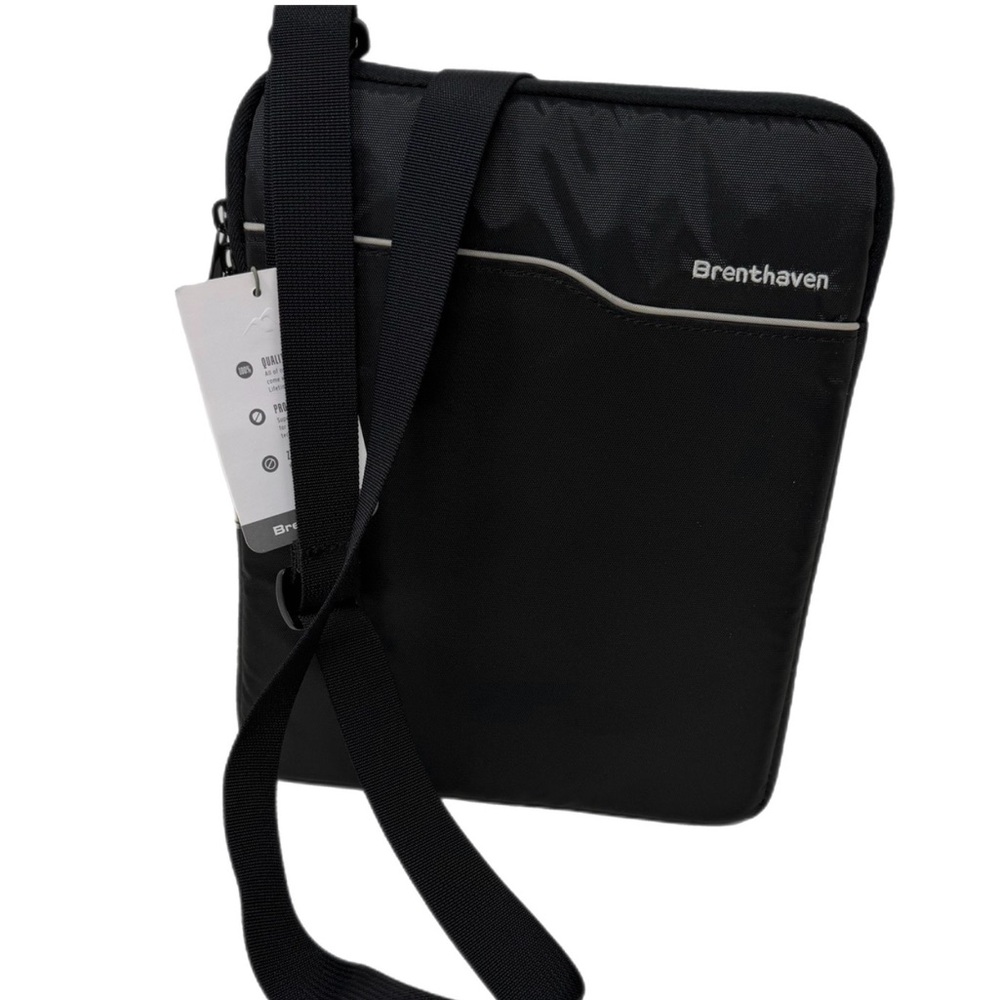 NEW BRENTHAVEN BLACK TABLET HARD CROSSBODY/SHOULDER CASE